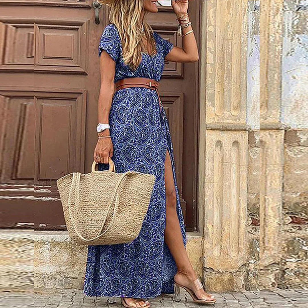 Luz – Rochie Boho Elegantă de Damă, Croi Lejer și Detalii Delicate, Vară