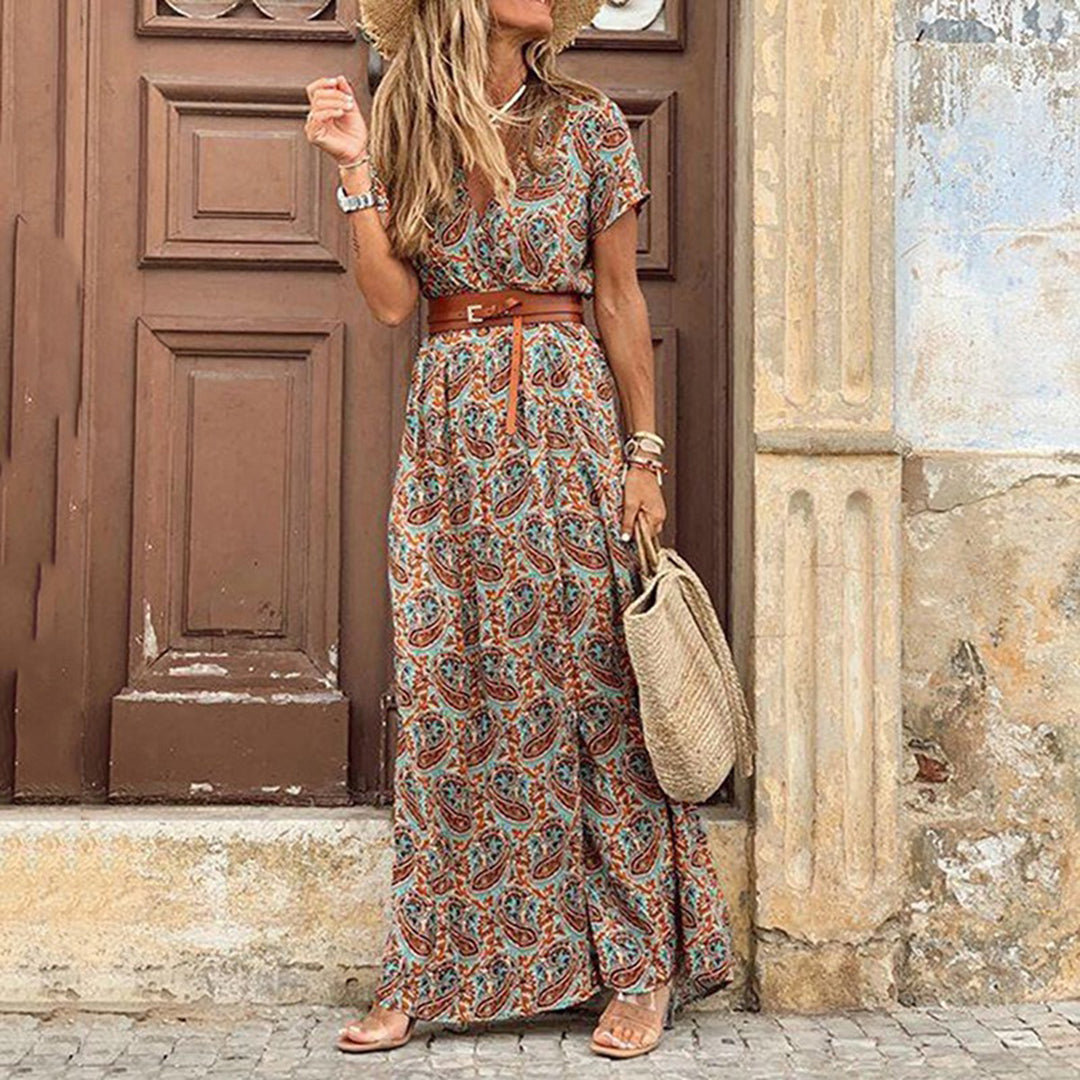 Luz – Rochie Boho Elegantă de Damă, Croi Lejer și Detalii Delicate, Vară