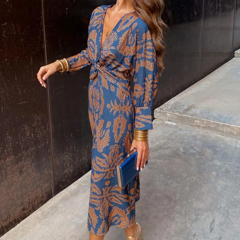 Frieda™ | Rochie Midi cu Design Baroc