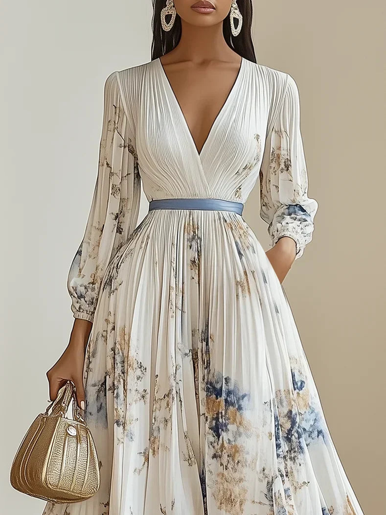 Bristol - Rochie Maxi Boho cu Flori Patchwork