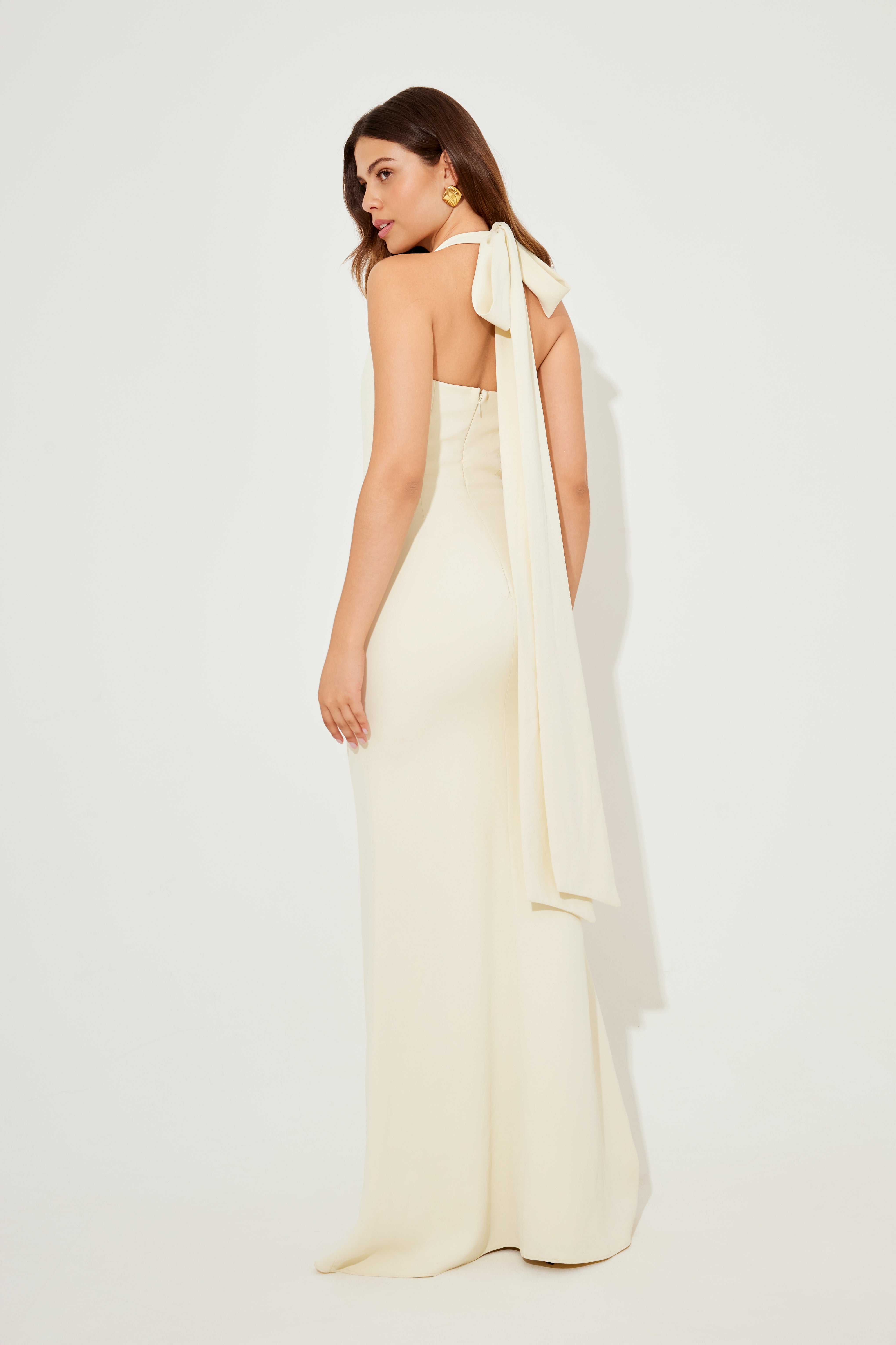Sienna – Rochie Halter de Damă Elegantă Maxi Modern Muse
