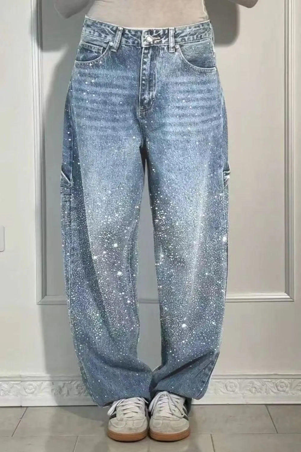 Luminile Nordului | Pantaloni Denim Carpenter Balloon