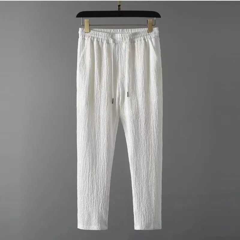 Set de Cămașă Clasică și Pantaloni pentru Bărbați - Modă Business Casual pentru Vara 2025