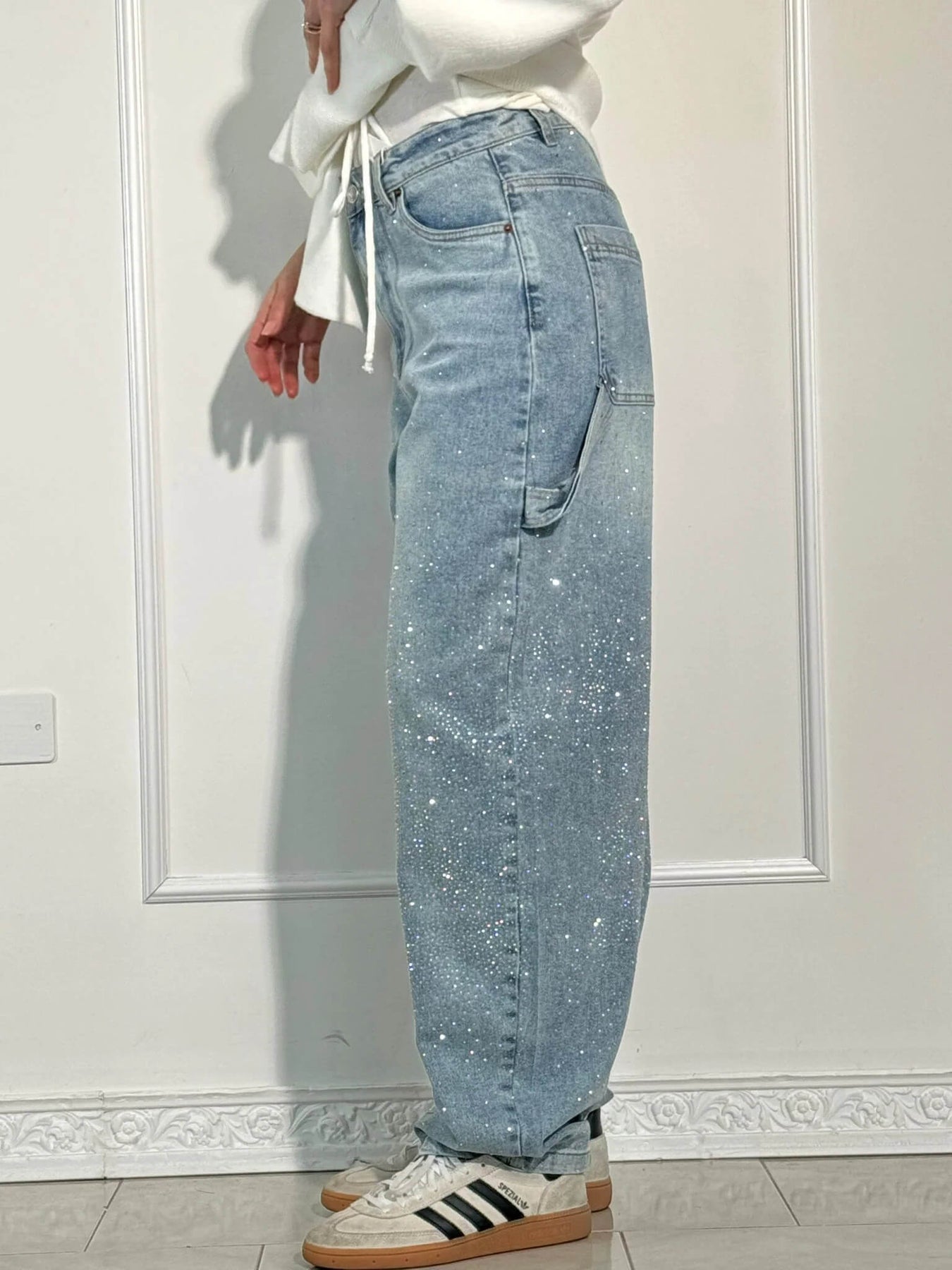 Luminile Nordului | Pantaloni Denim Carpenter Balloon