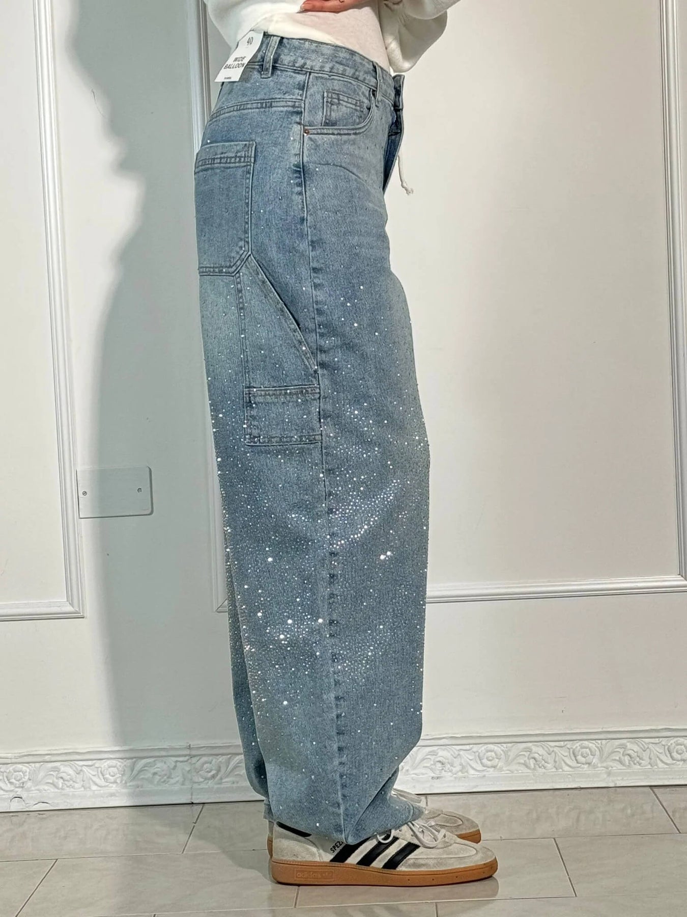Luminile Nordului | Pantaloni Denim Carpenter Balloon