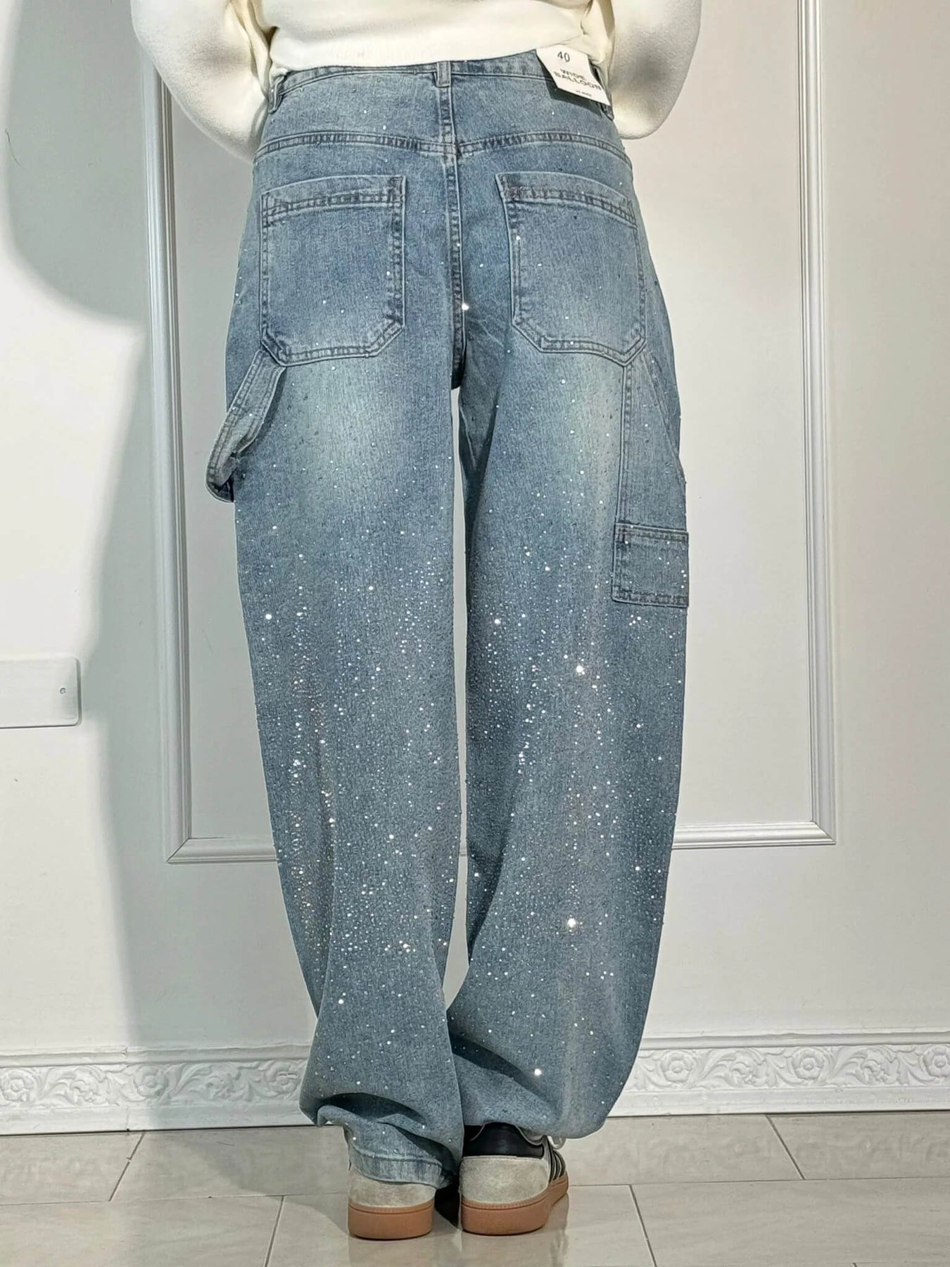 Luminile Nordului | Pantaloni Denim Carpenter Balloon