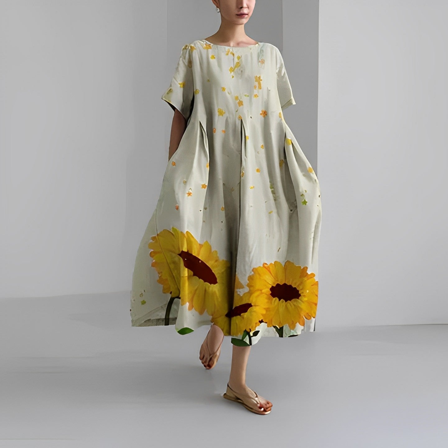 Flaurien – Rochie de vară damă, croială ajustată, material ușor și respirabil