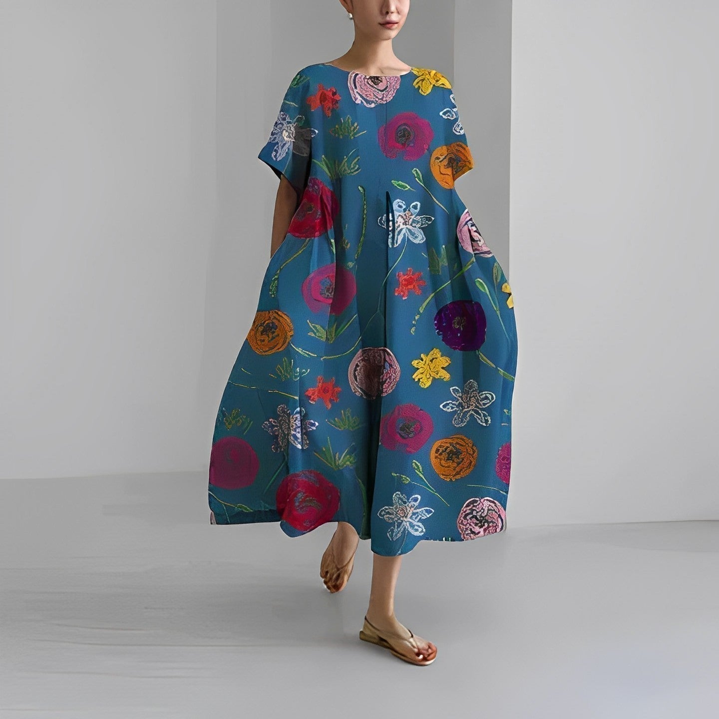 Flaurien – Rochie de vară damă, croială ajustată, material ușor și respirabil