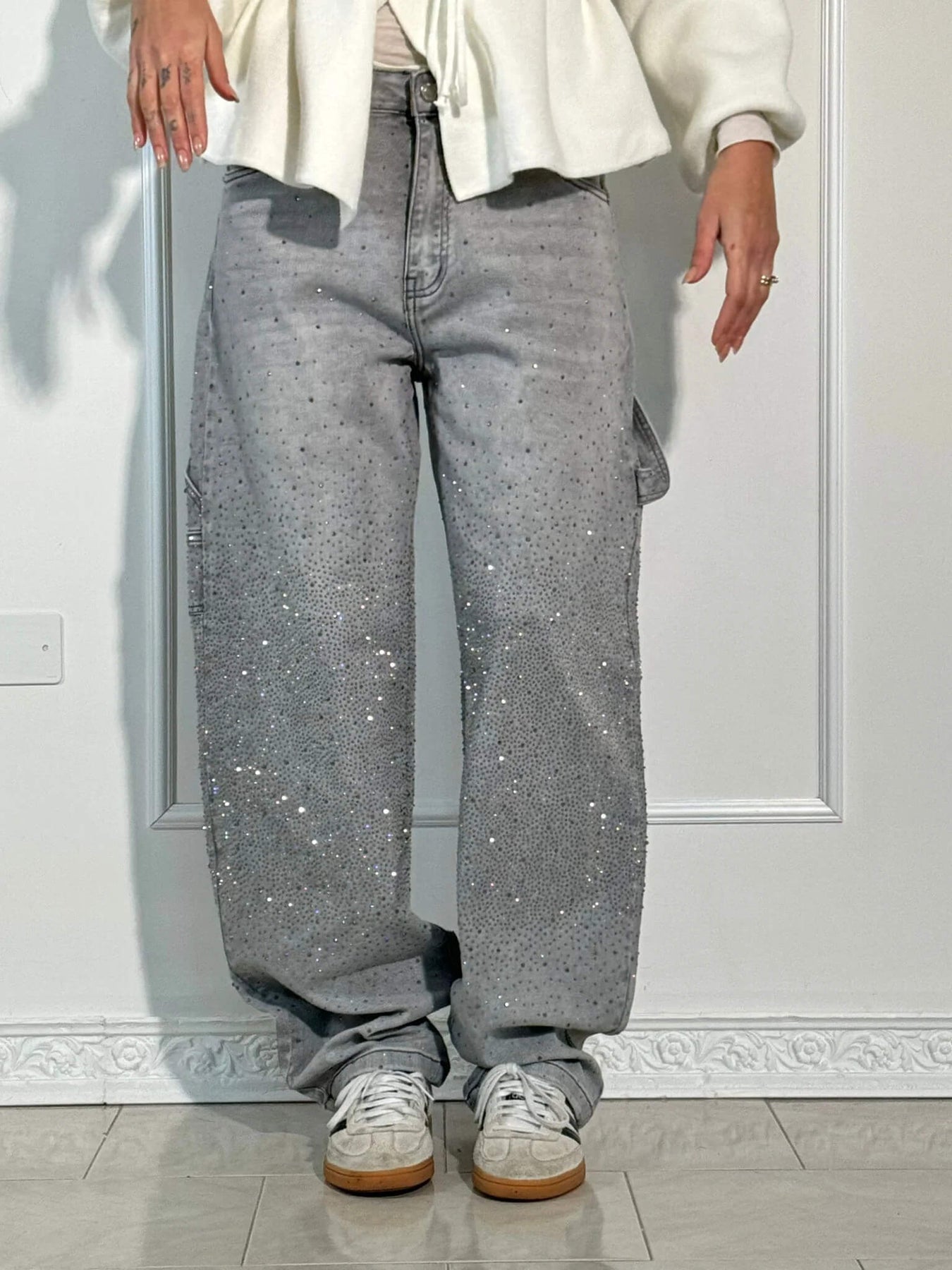 Luminile Nordului | Pantaloni Denim Carpenter Balloon