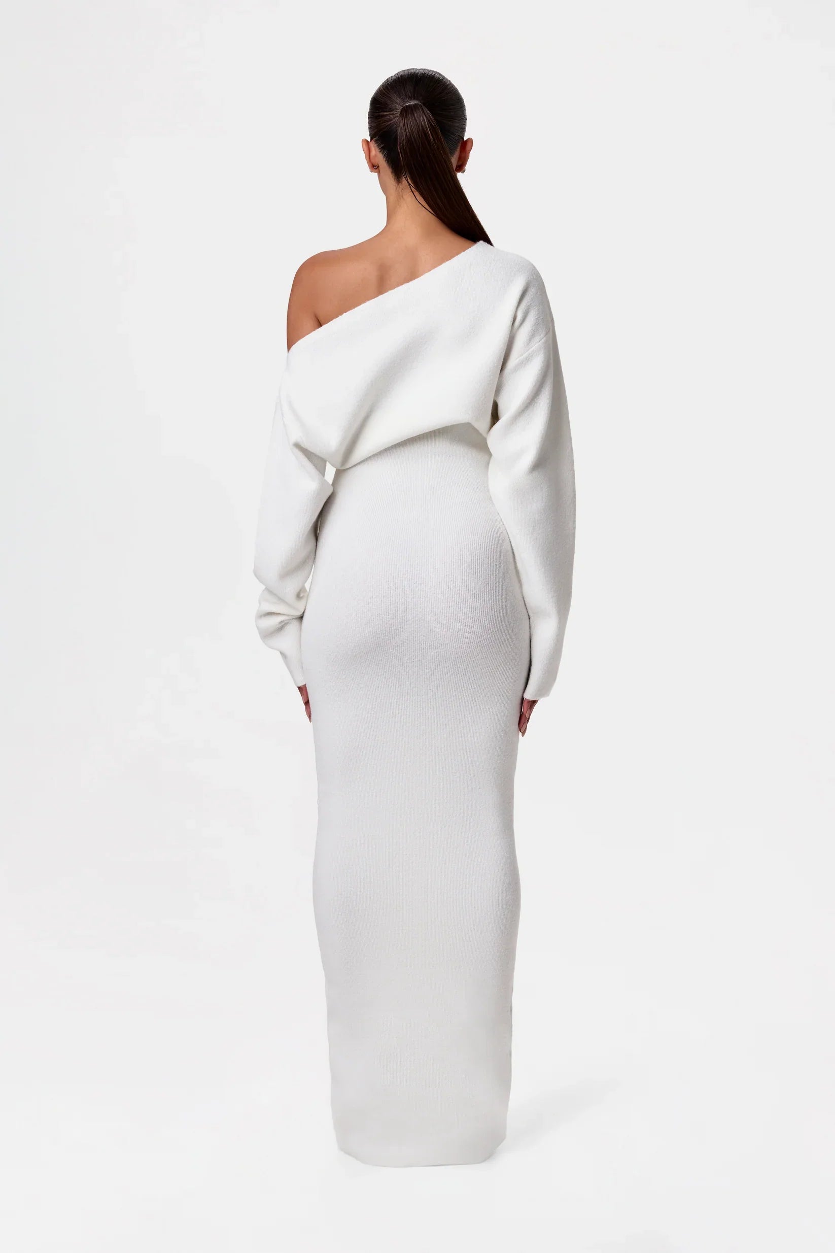 Rosalie – Rochie Maxi Fără Bretele Tricot Elegantă de Damă