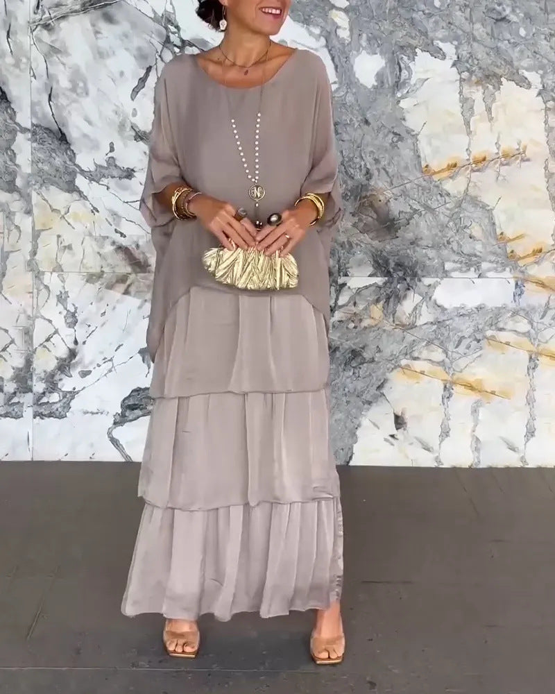 Morgan – Rochie Maxi de Damă Elegantă Stratificată