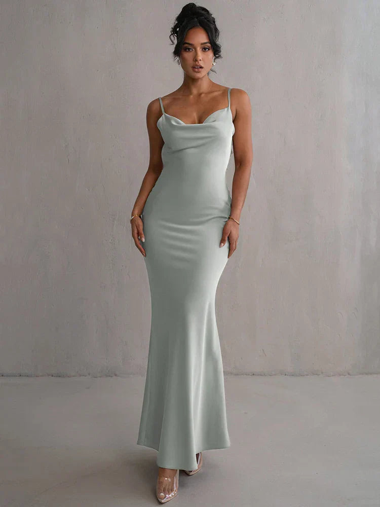 Romina – Rochie Maxi Florală Eleganta Fără Spate