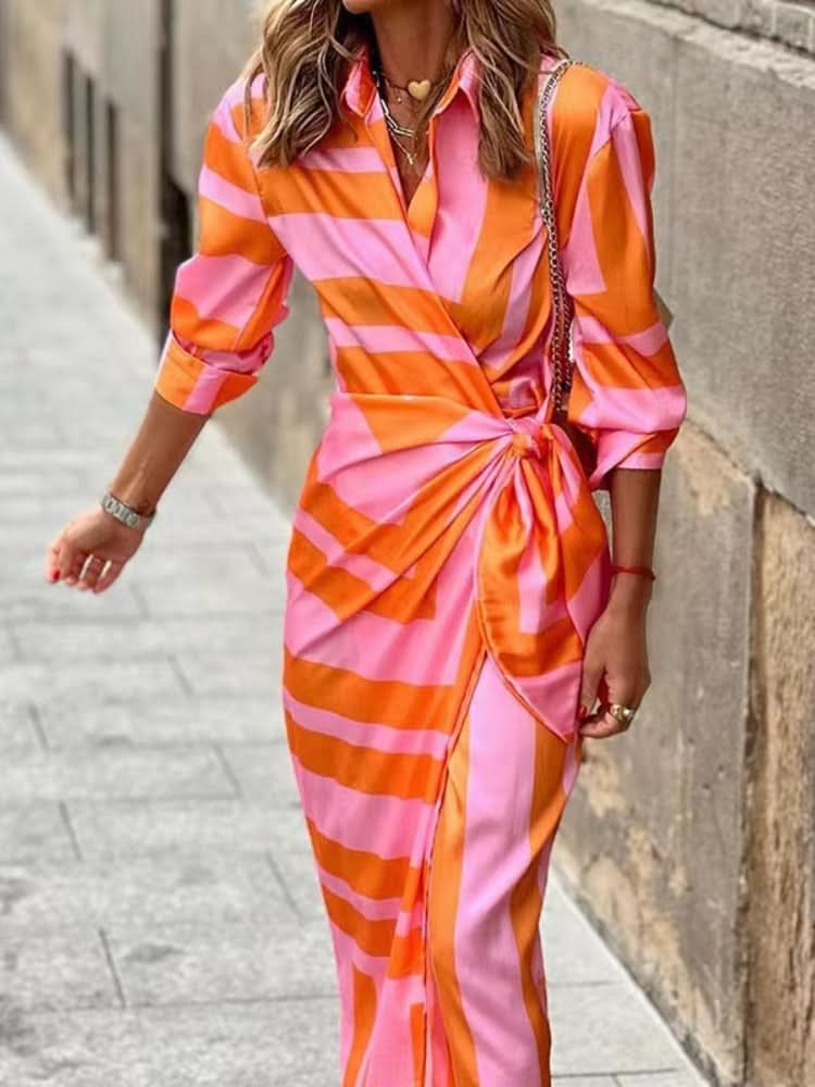 Amira – Rochie Tip Plic de Damă cu Imprimat Elegant