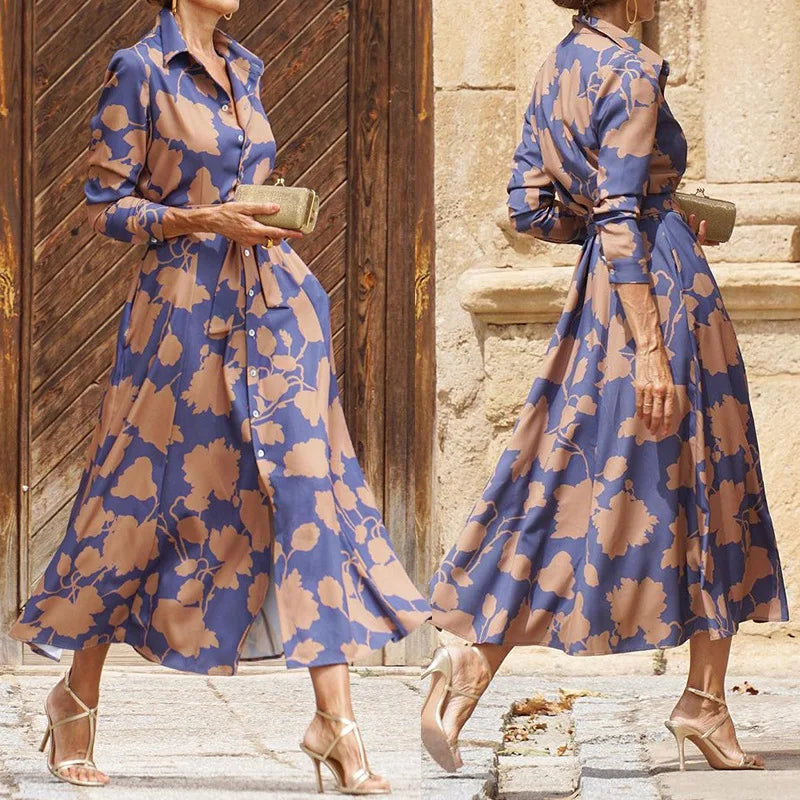 Floriza - Rochie Clasică în Stil Camasa