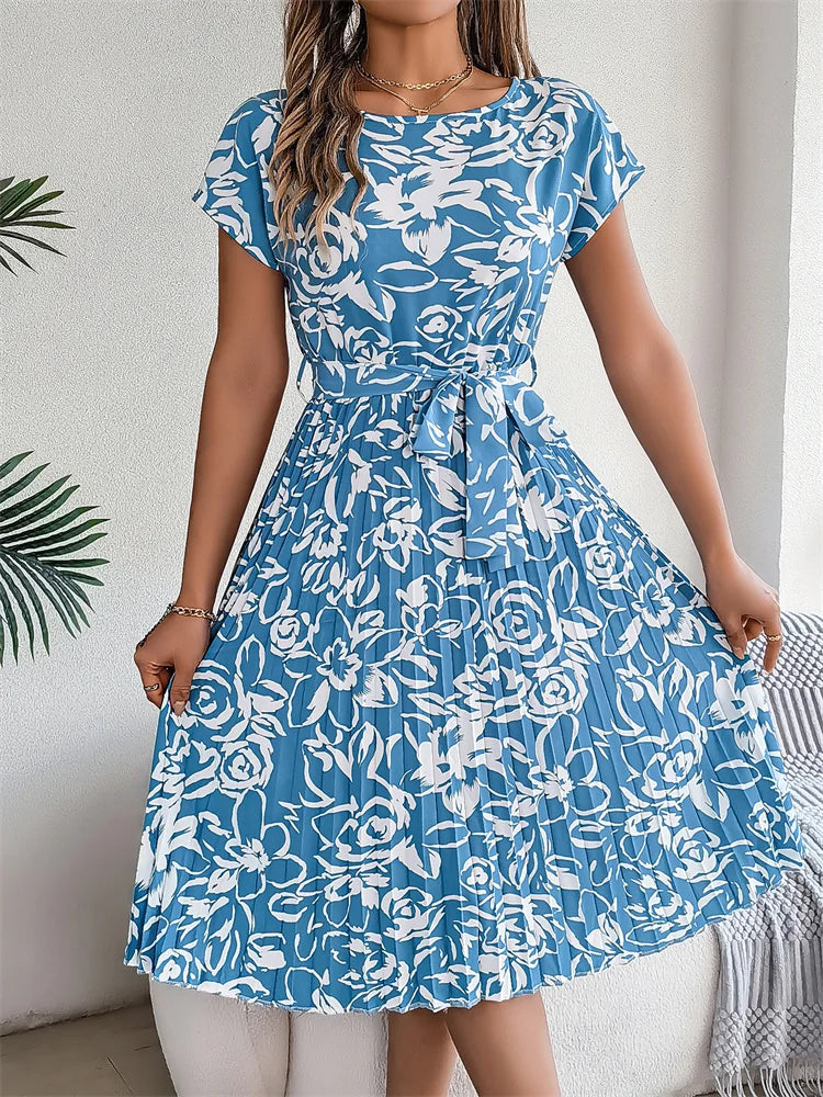 Amal | Rochie modernă cu imprimeu floral