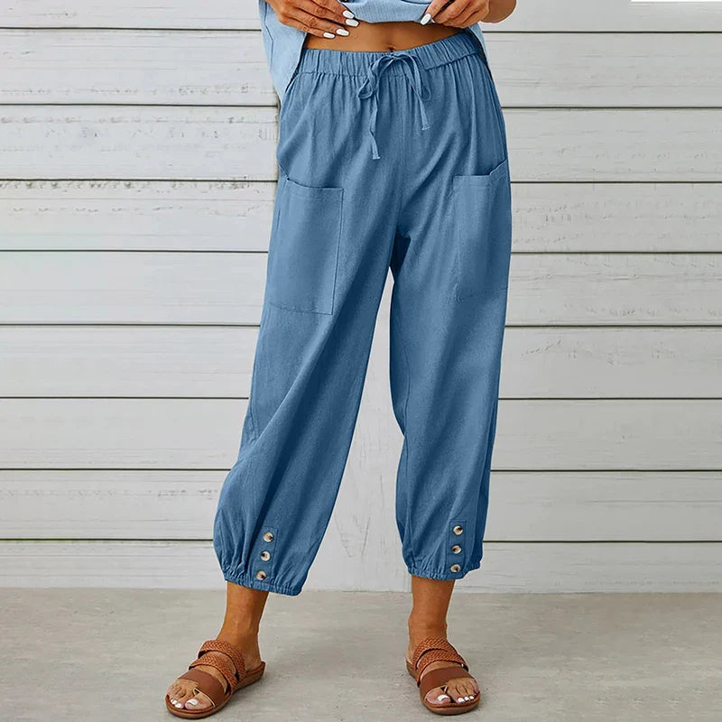 Dolly | Pantaloni Casual cu Croială Relaxată