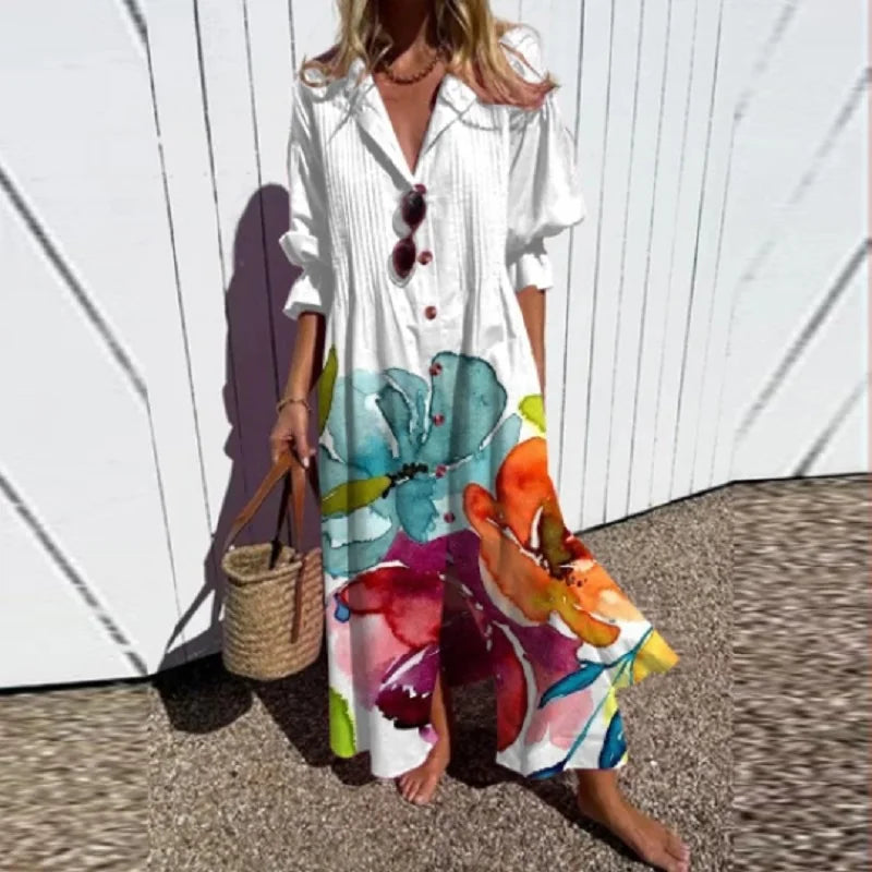 Livina – Rochie Damă Boho Lejeră din Material Respirabil de Vară