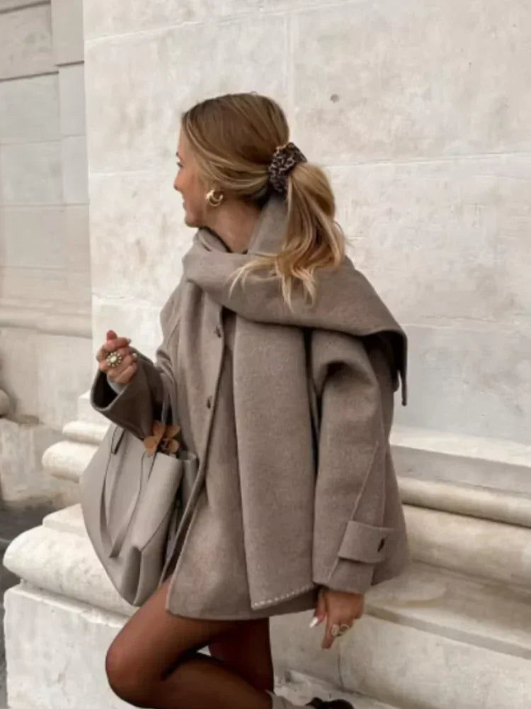 Camilla - Palton din lână oversized, atemporal