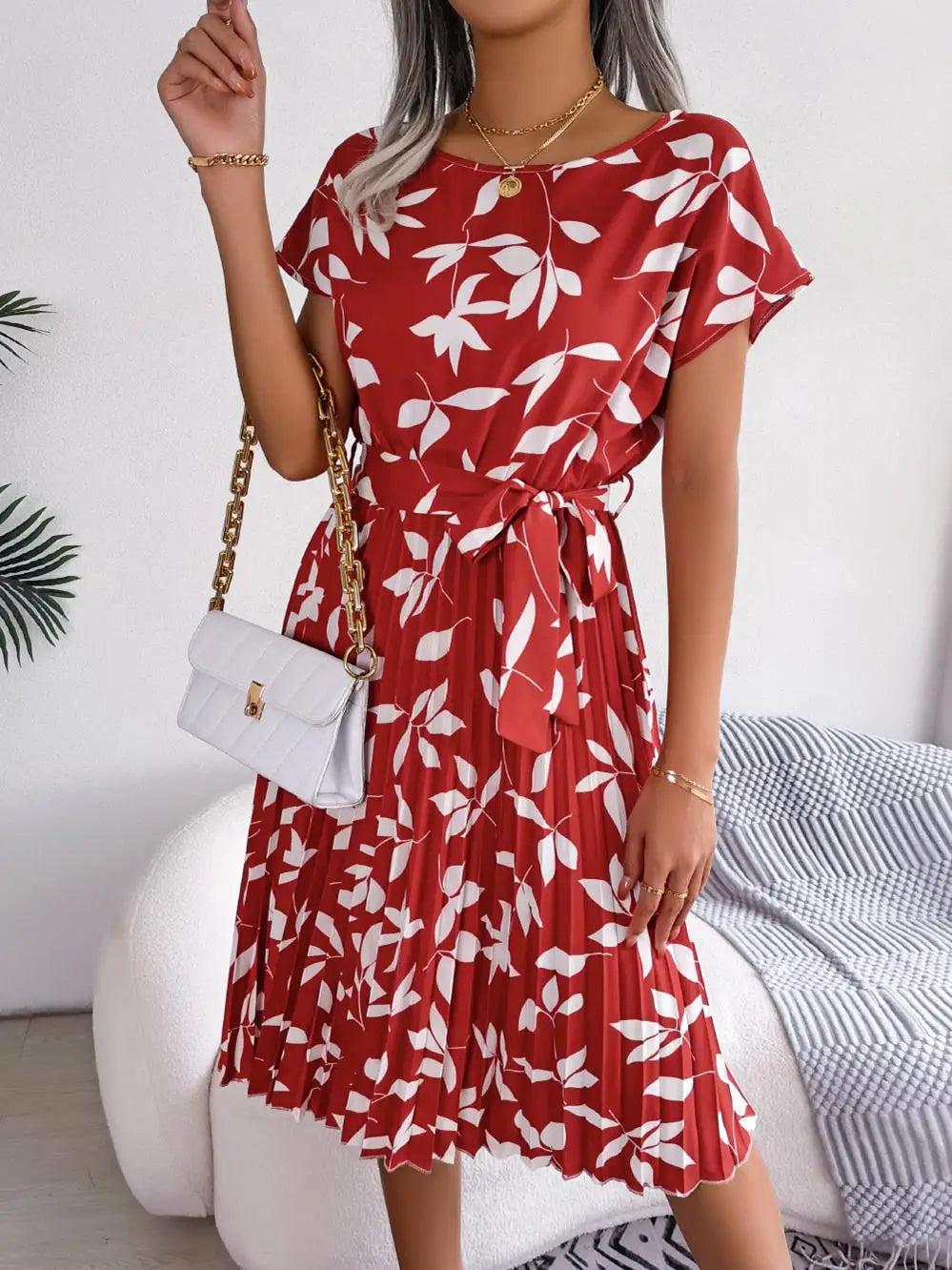 Amal | Rochie modernă cu imprimeu floral