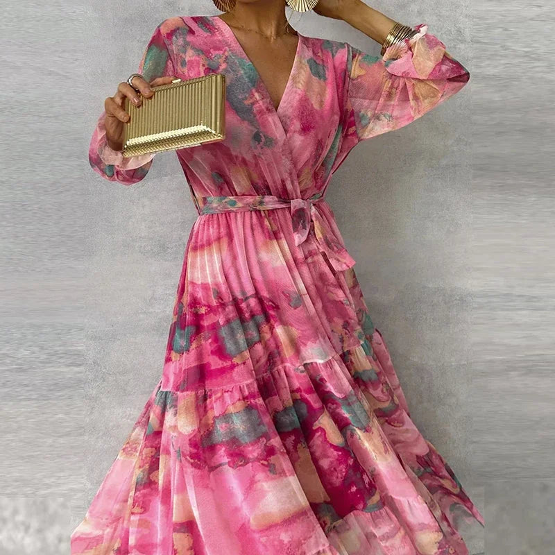 Emile – Rochie Fără Mâneci Florală Elegantă Damă