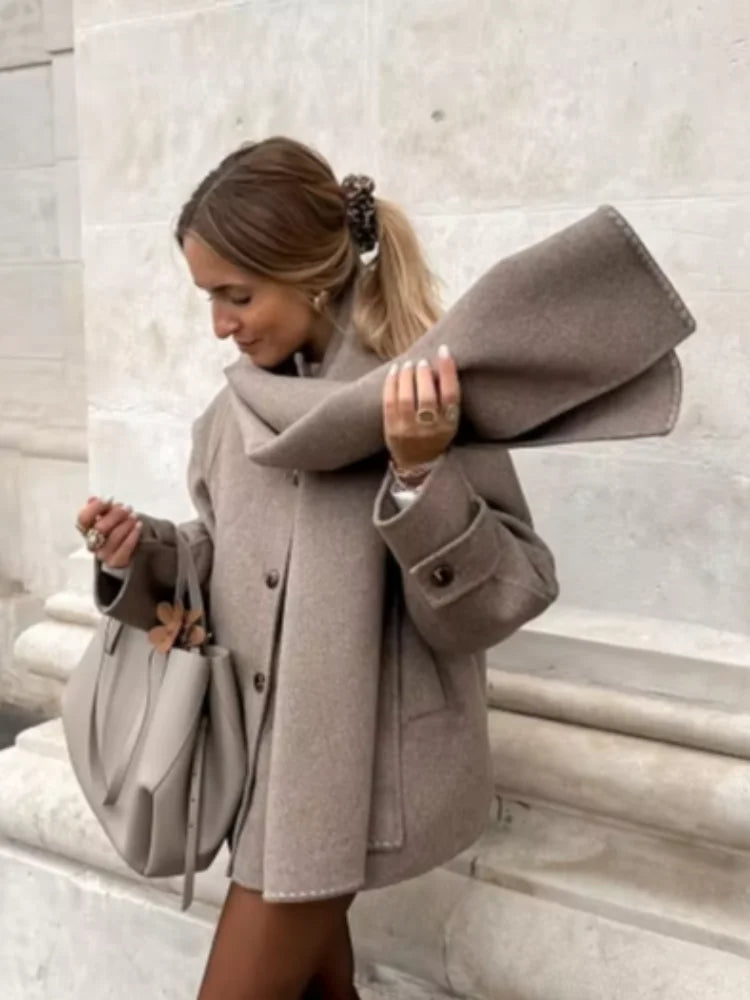 Camilla - Palton din lână oversized, atemporal