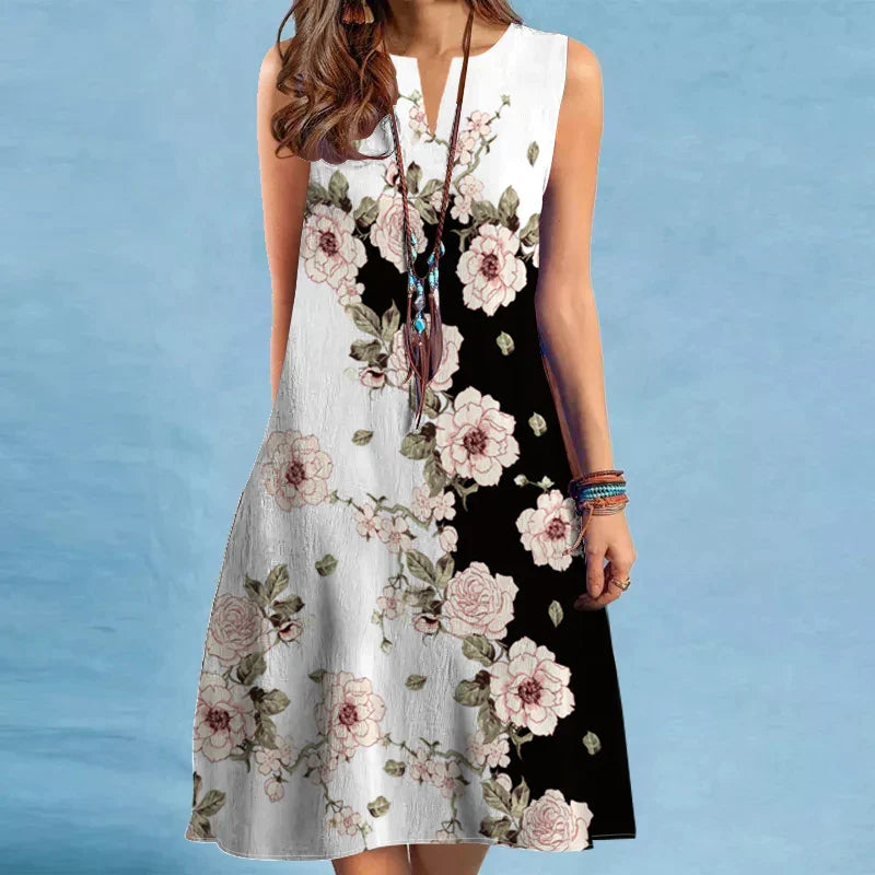 Solbjerg – Rochie de Vară Fără Mâneci, Lejeră și Elegantă