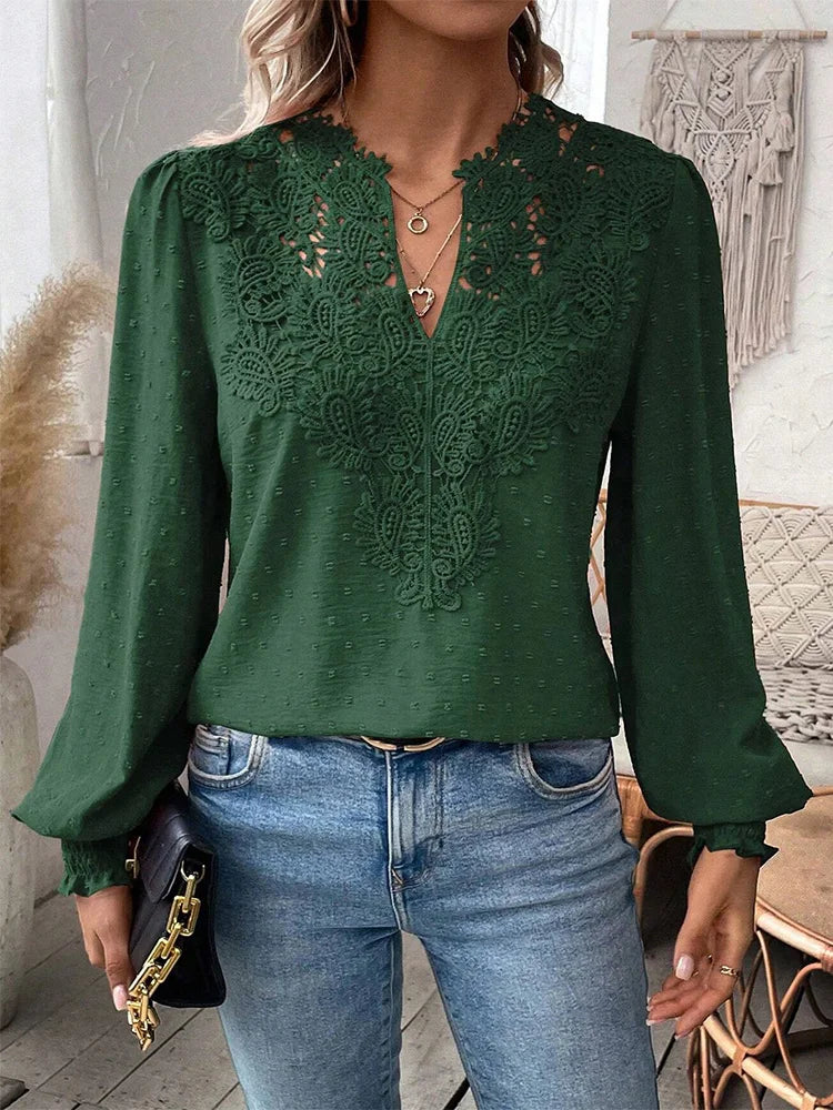 Charlene | Bluza Elegantă cu Detalii Distinse