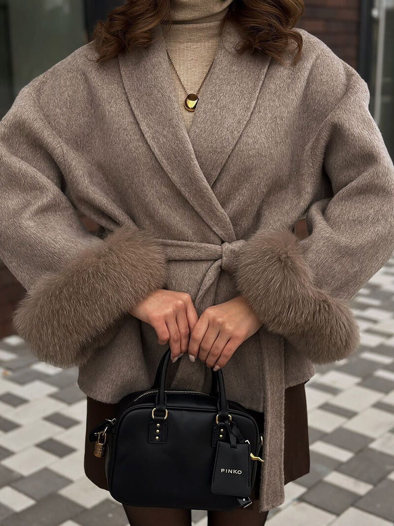 Grace – Palton de Damă Elegant din Blană Sintetică