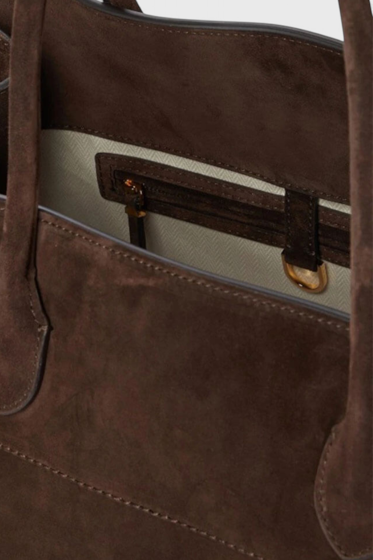 Harlow – Geantă Damă Suede Vegan cu Bretele Confortabile