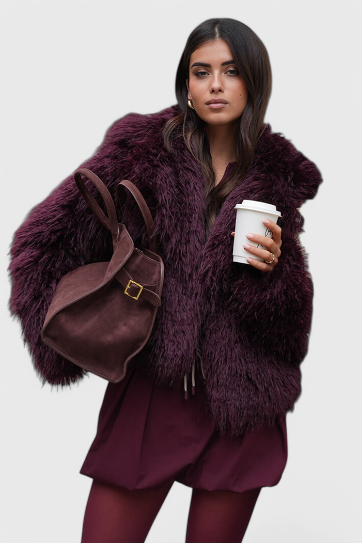 Harlow – Geantă Damă Suede Vegan cu Bretele Confortabile