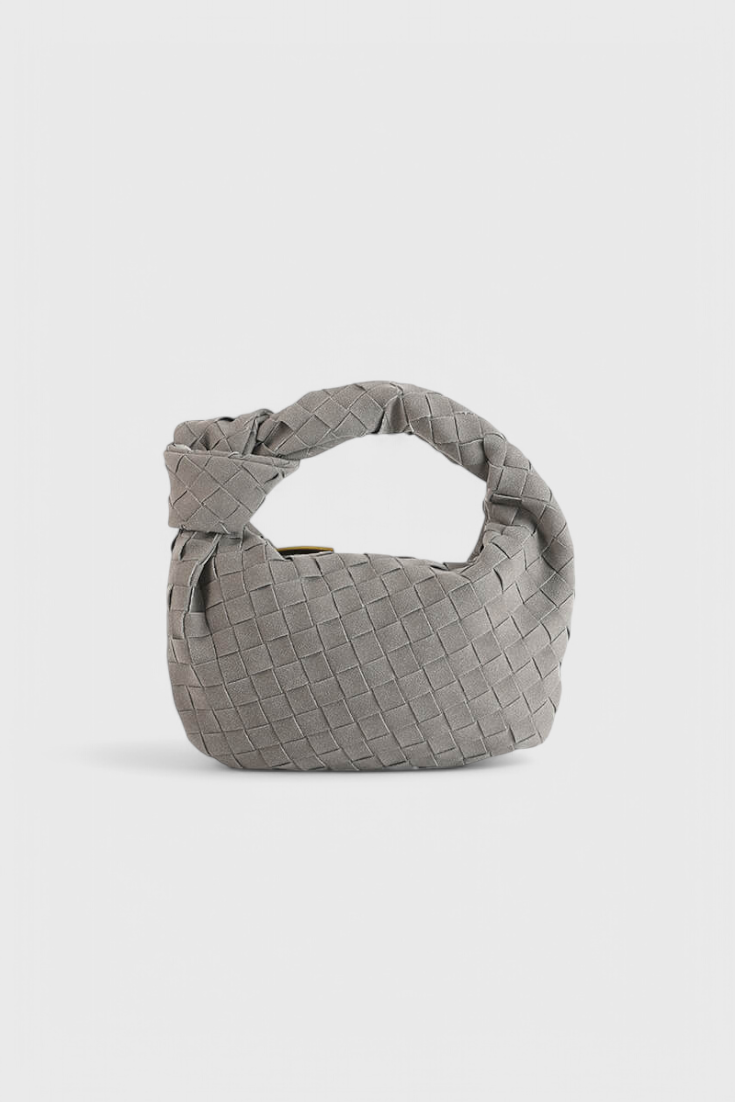 Geantă Mini Woven Remi cu Detaliu în Nod