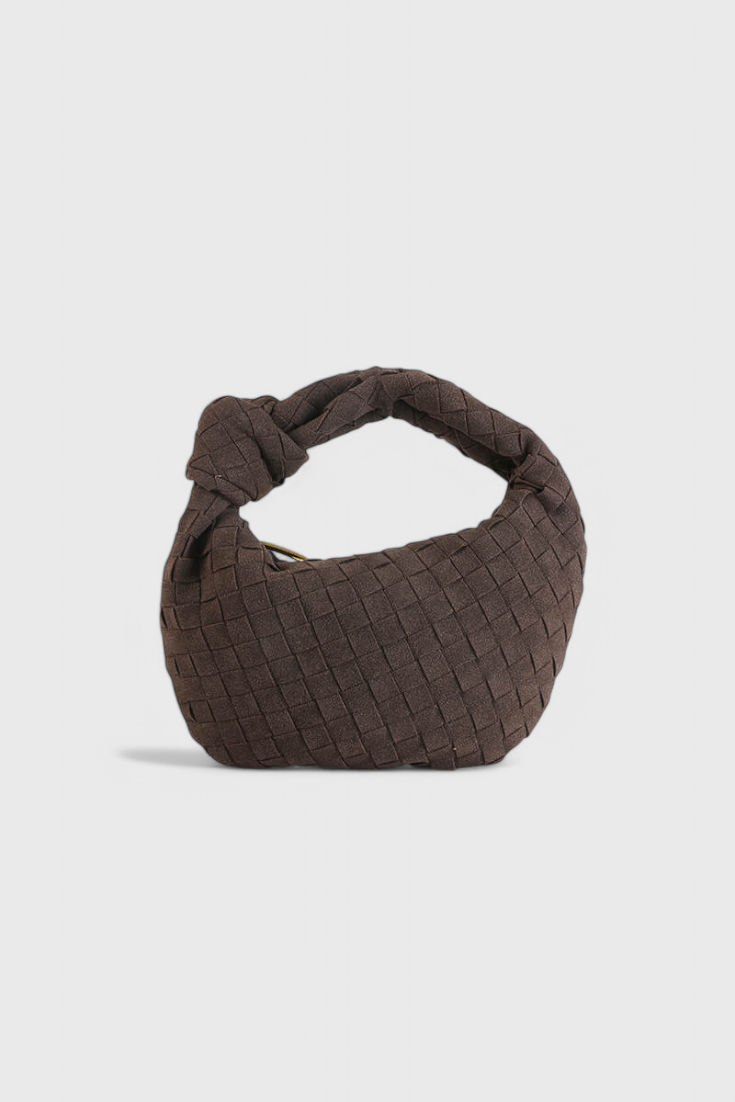 Geantă Mini Woven Remi cu Detaliu în Nod