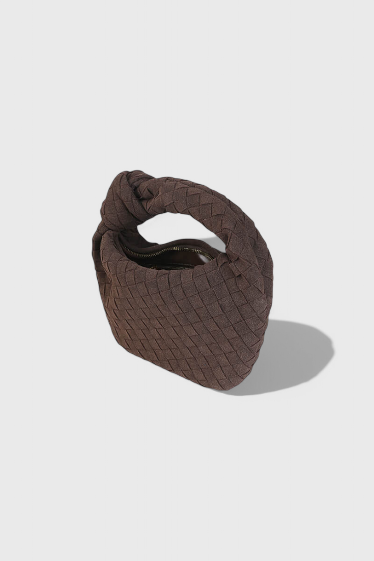 Geantă Mini Woven Remi cu Detaliu în Nod