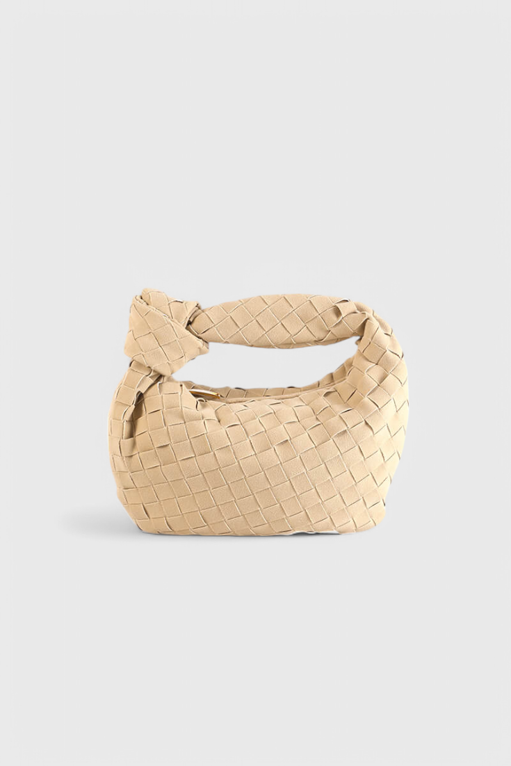 Geantă Mini Woven Remi cu Detaliu în Nod
