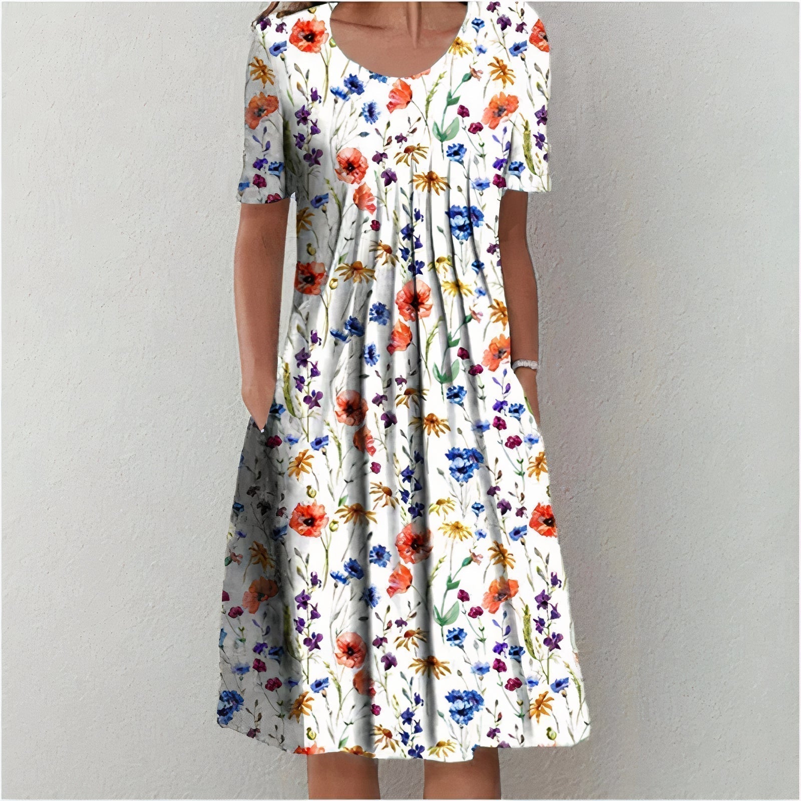 Leilani - Rochie de petrecere cu volane, înfloritoare de vară