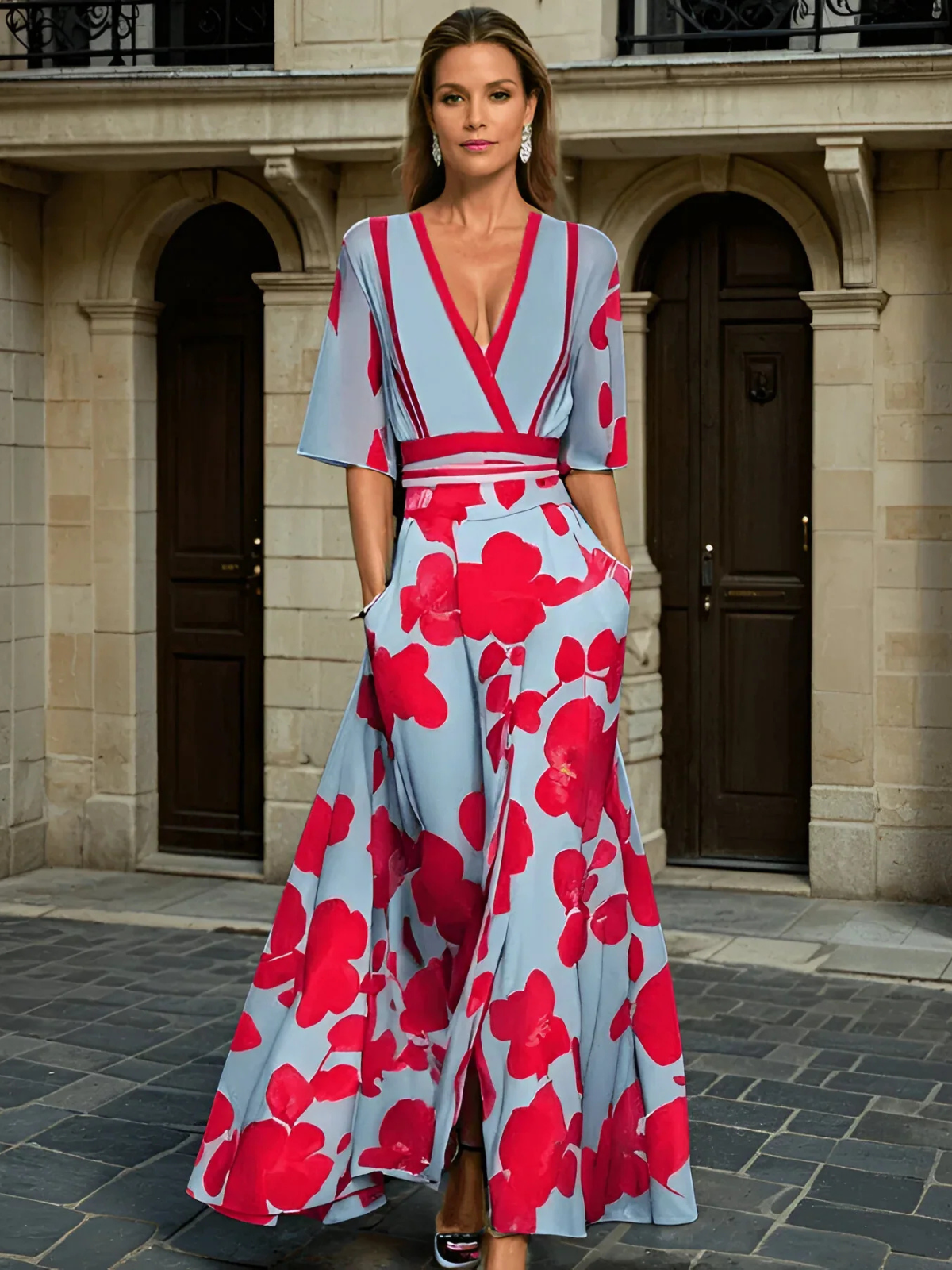 Kali - Rochie cu mâneci design Milano