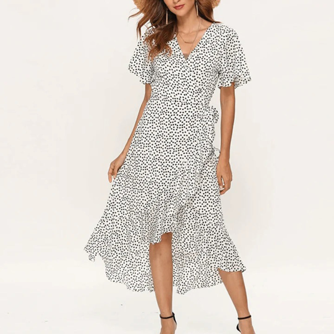 Liva – Rochie de Damă Wikkel Elegantă și Vaporoasă