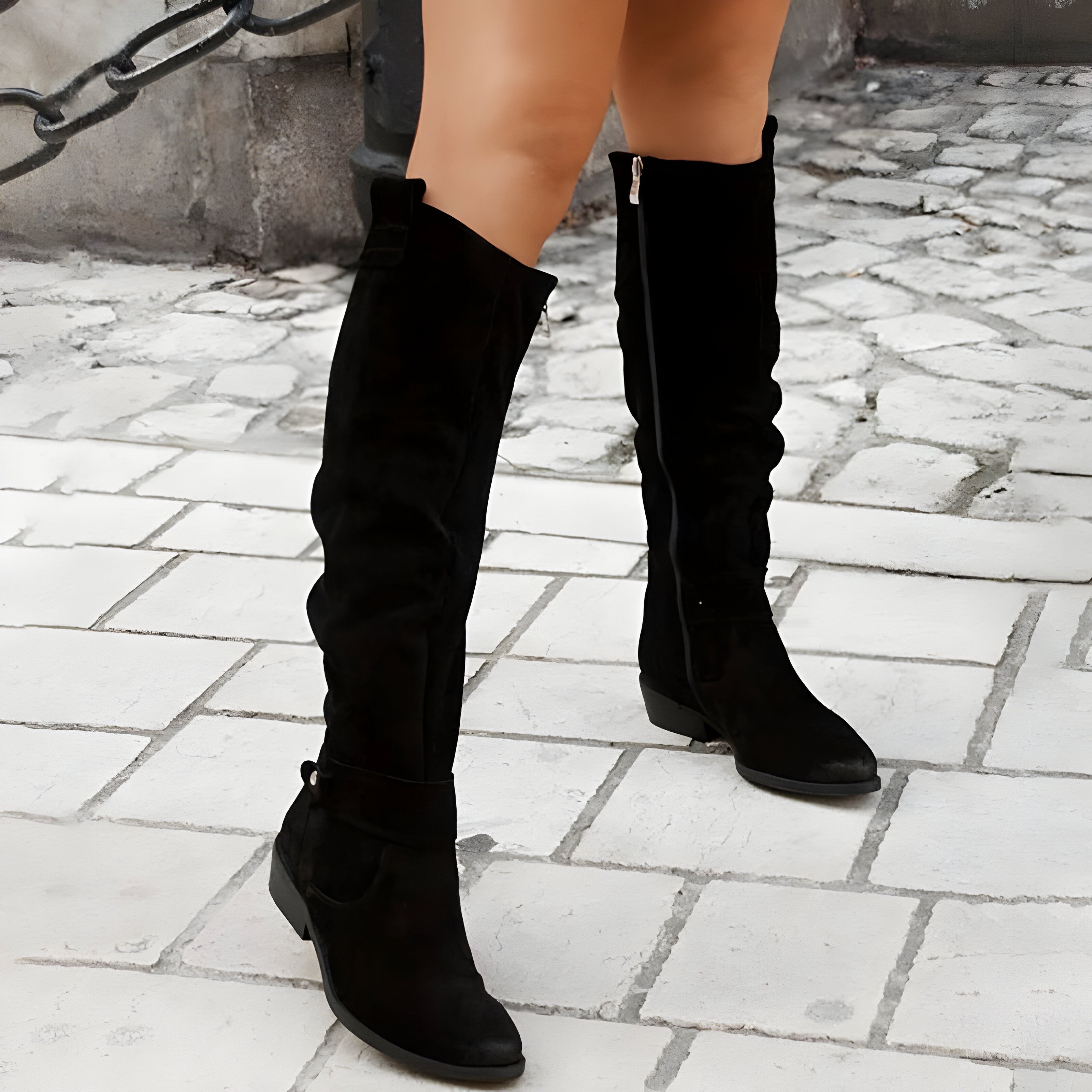 Sadie – Botine de Damă Piele Până la Genunchi Elegante