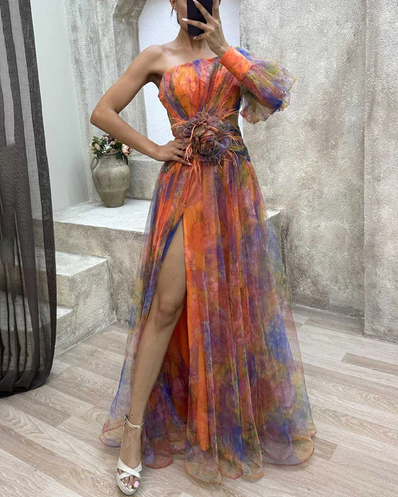 Ava | Rochie Elegantă cu Fendă