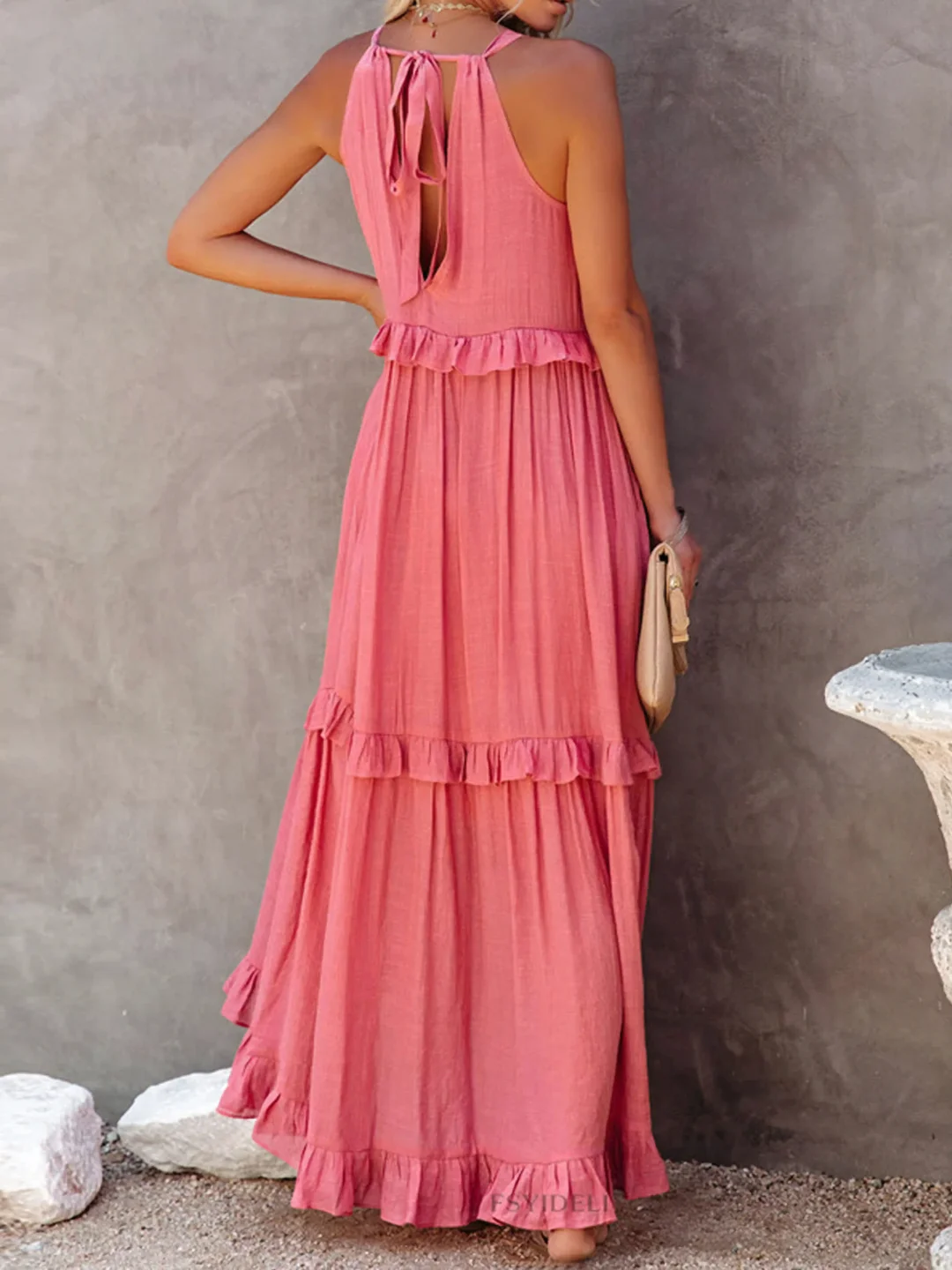 Rochie Maxi Darcey™ cu Volane