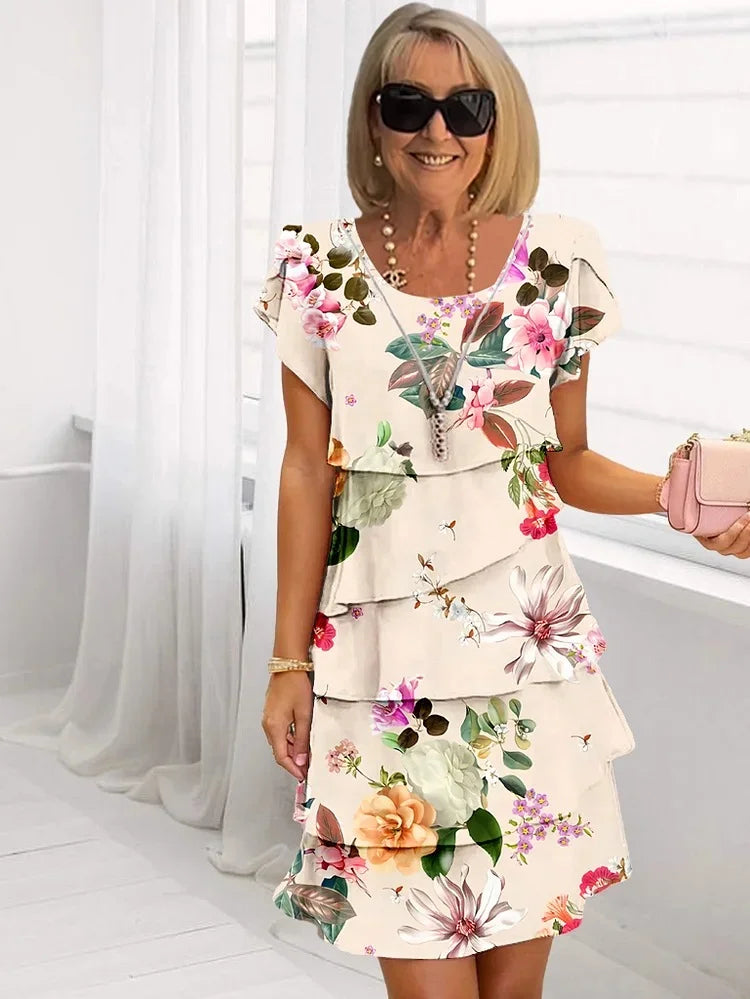 Francin | Rochie Lejeră cu Motive Florale