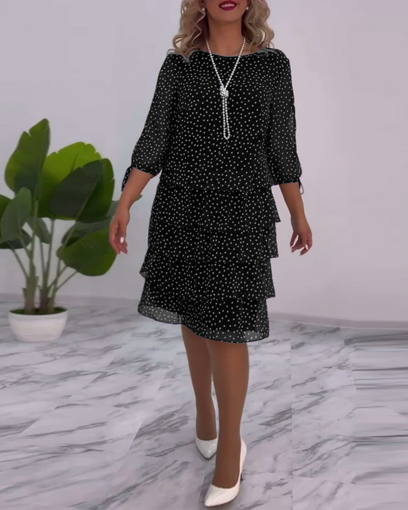 Julie | Rochie Elegantă cu Puncte