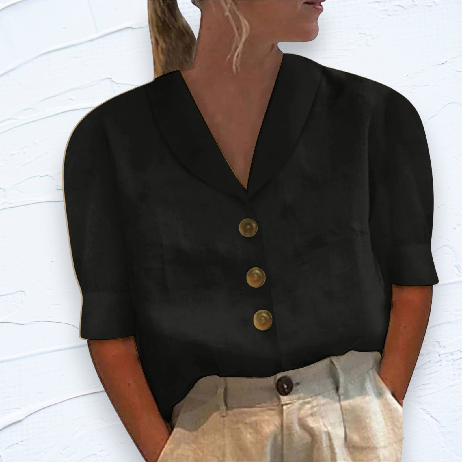 Brooke - Tricou de Bază din Bumbac pentru un Look de Zi cu Zi
