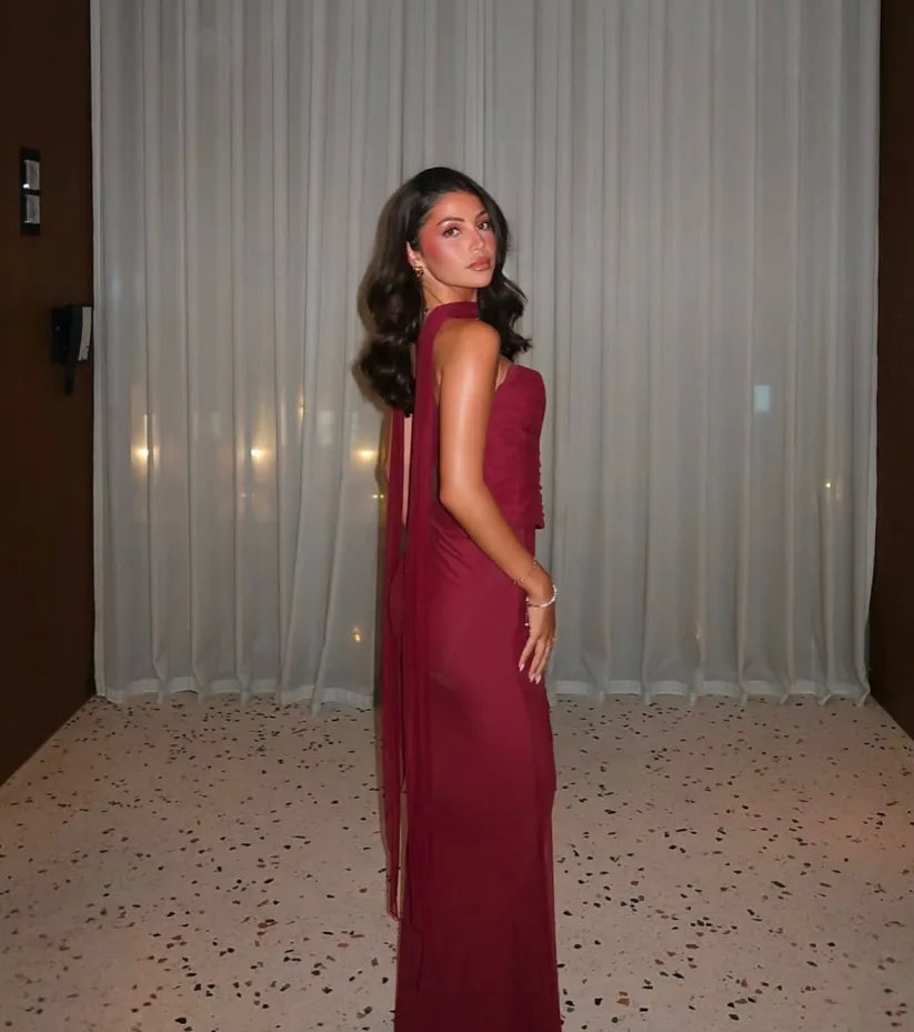 Aniyah | Rochie Maxi Bodycon Fără Bretele