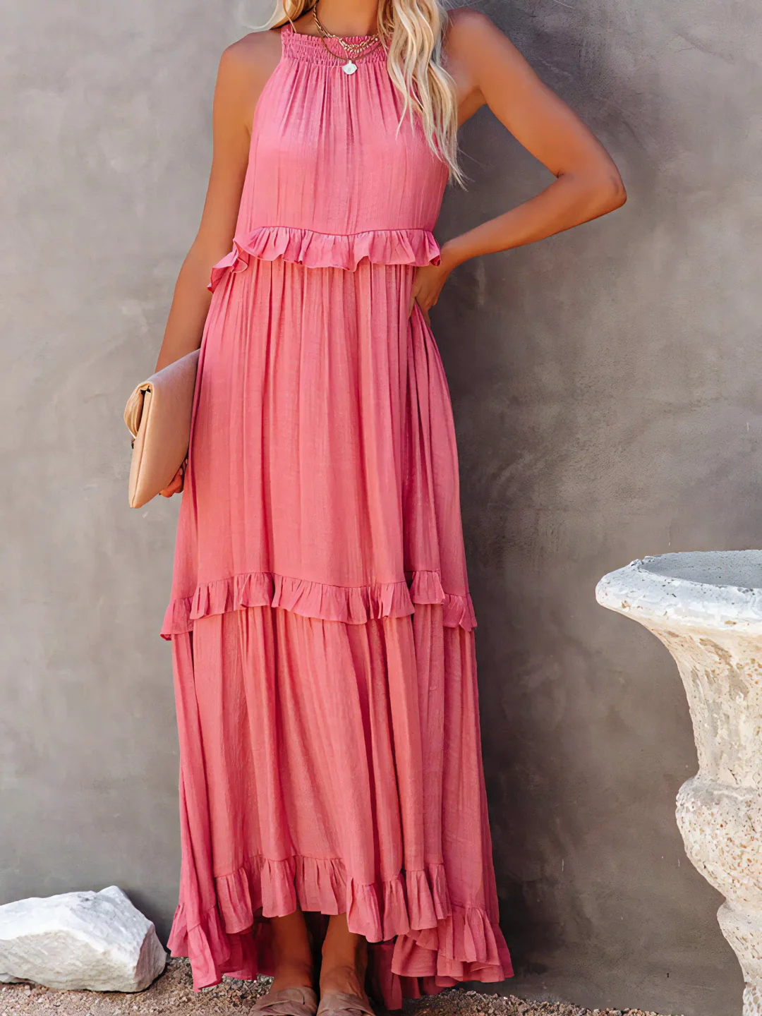 Rochie Maxi Darcey™ cu Volane