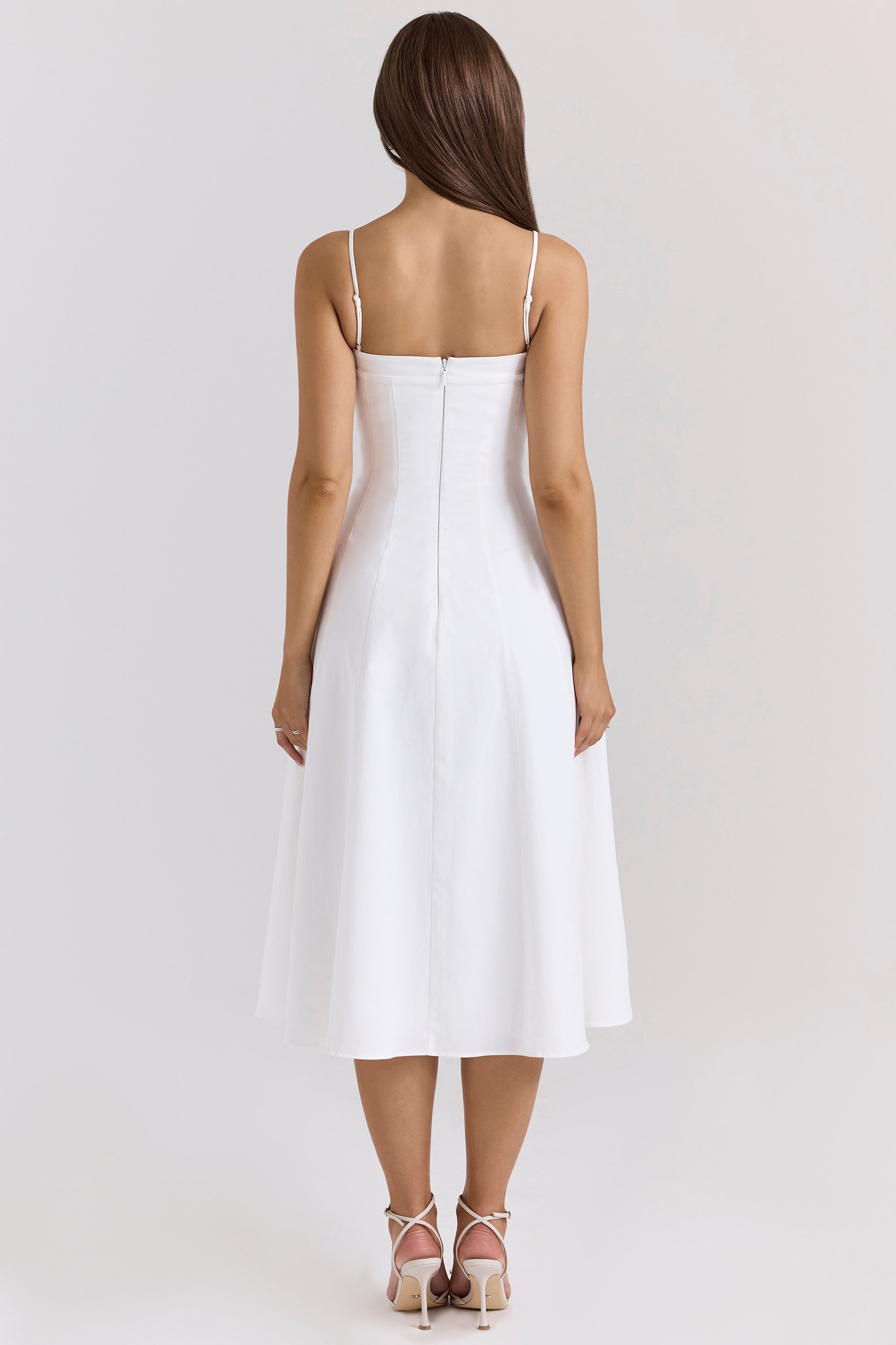 Dolly – Rochie de Damă Midi A-Line din Bumbac Elegantă