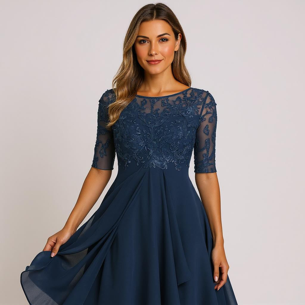 Elisa - Rochie formală elegantă cu dantelă