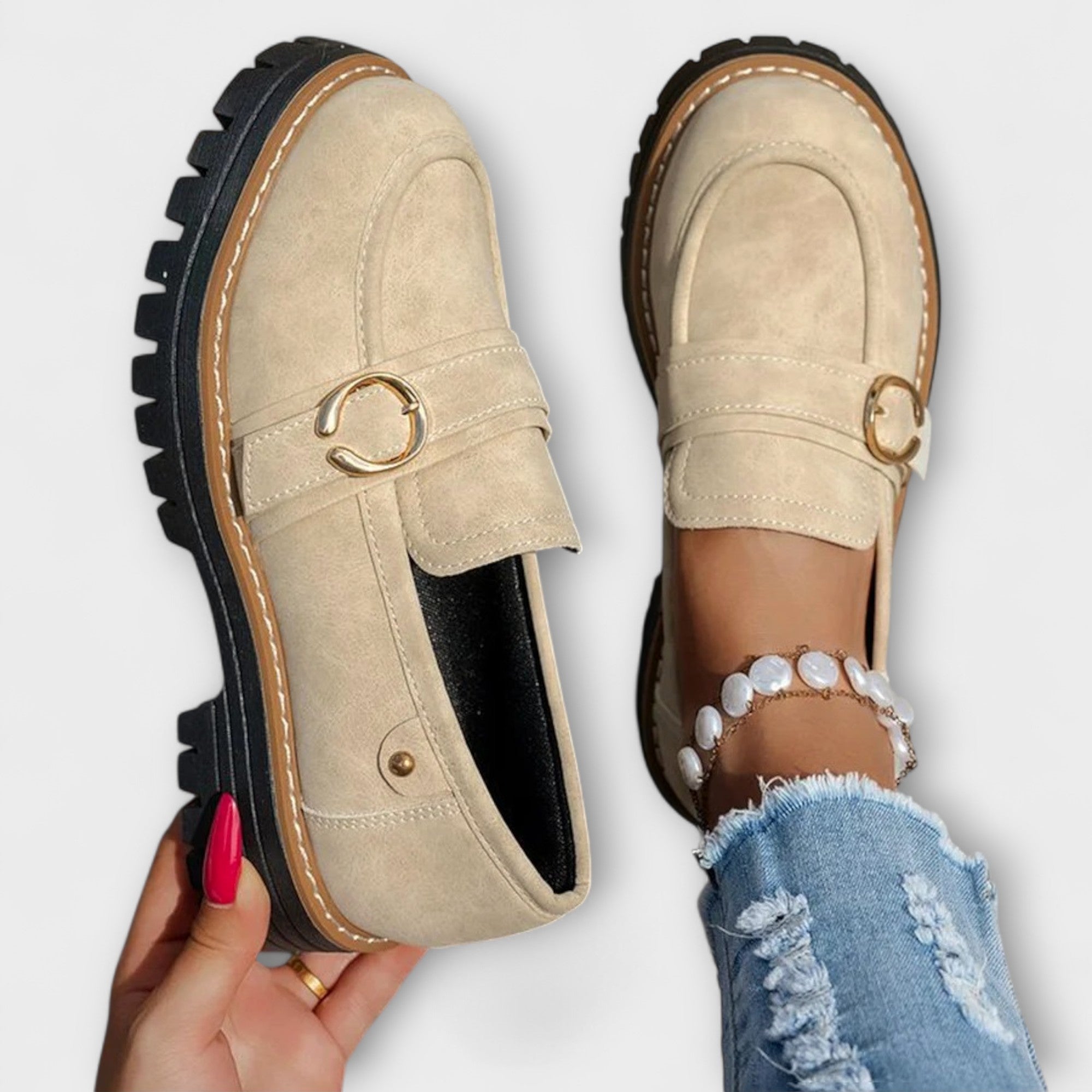 Lora – Mocasini Damă Eleganți cu Vârf Rotund Confortabili