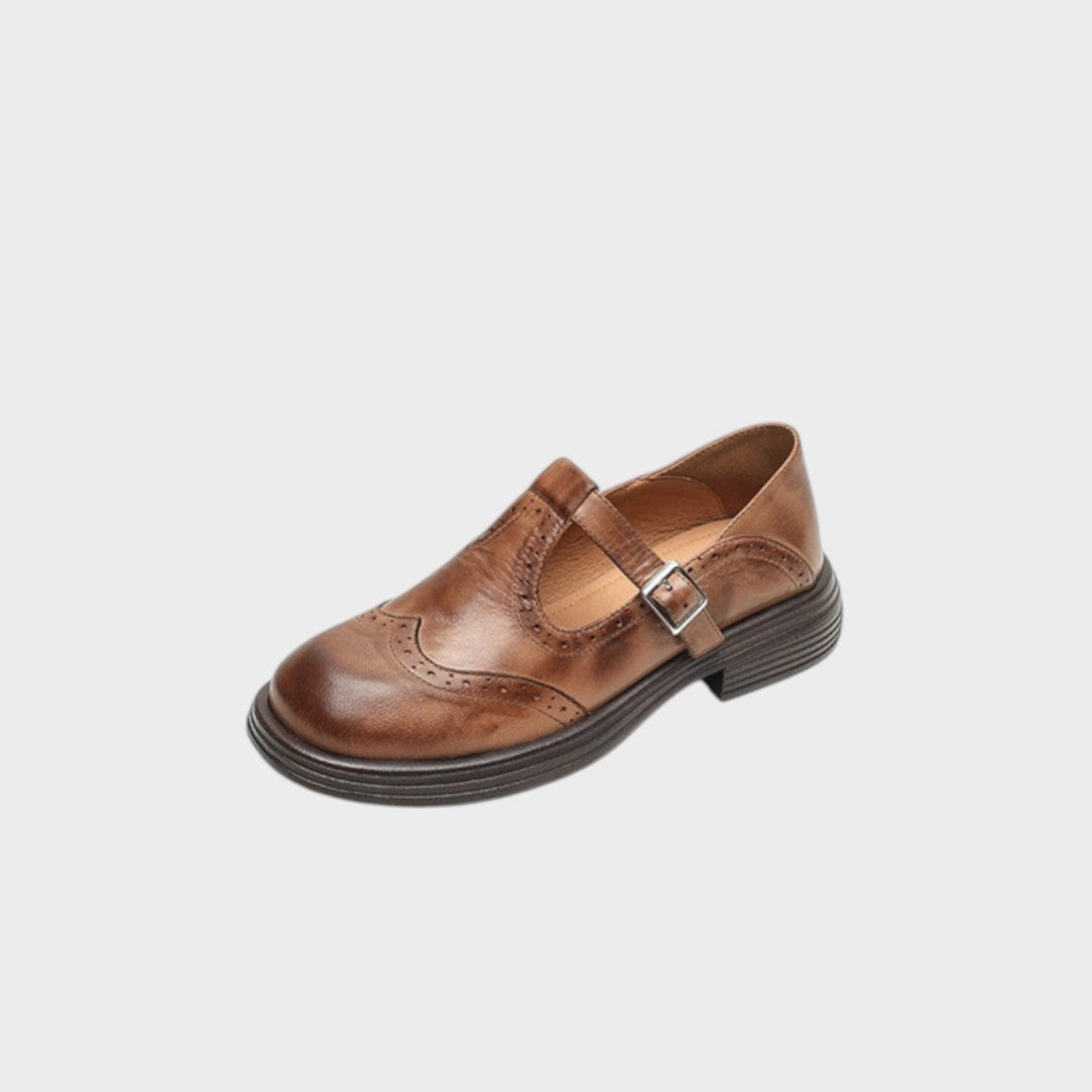 Alexandra – Pantofi Mary Jane Eleganți din Piele pentru Damă