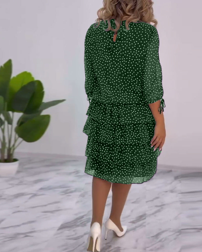 Julie | Rochie Elegantă cu Puncte
